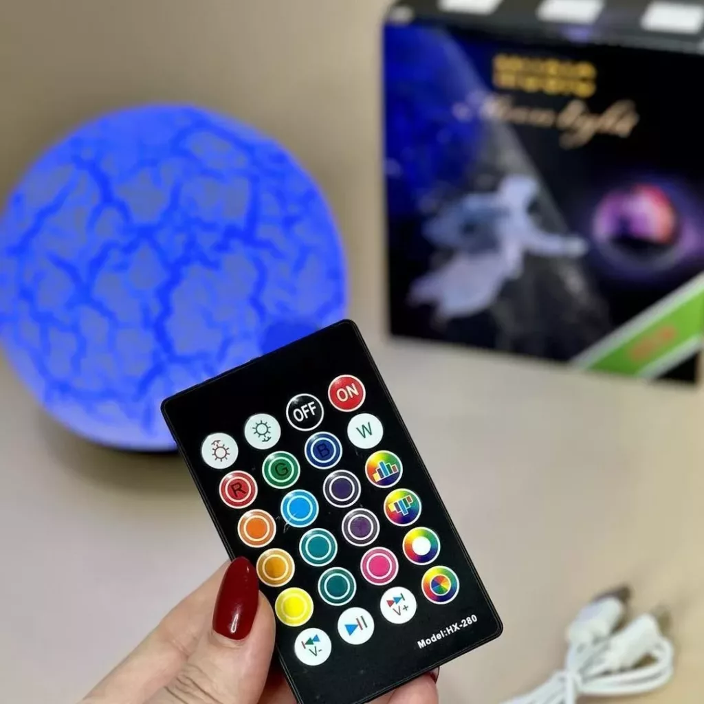 اسپیکر بلوتوثی قابل حمل مدل گوی شبخواب