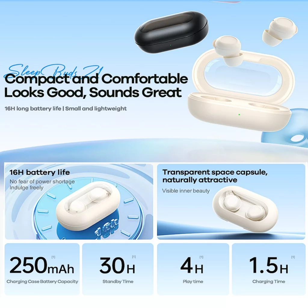 هدفون بلوتوثی ریمکس مدل Sleep Buds Z1