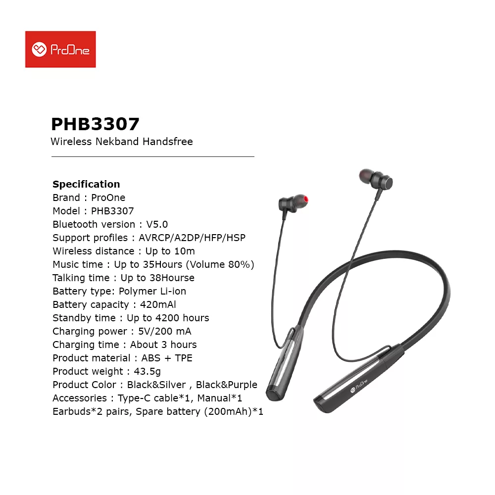 هدفون بلوتوثی پرووان مدل PHB3307