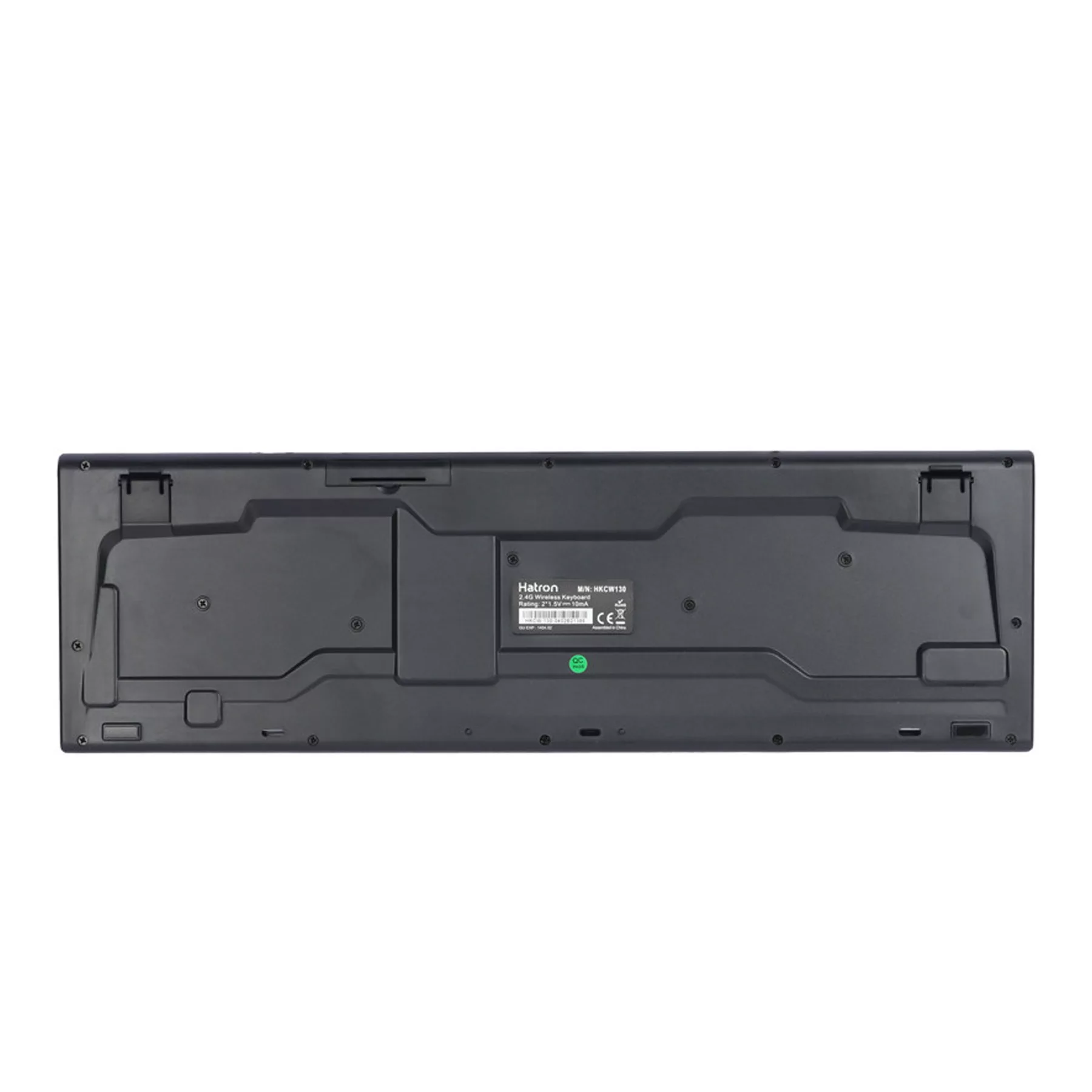 کیبورد و ماوس بی سیم هترون مدل HKCW130، سوییچ ممبران، Full-Size