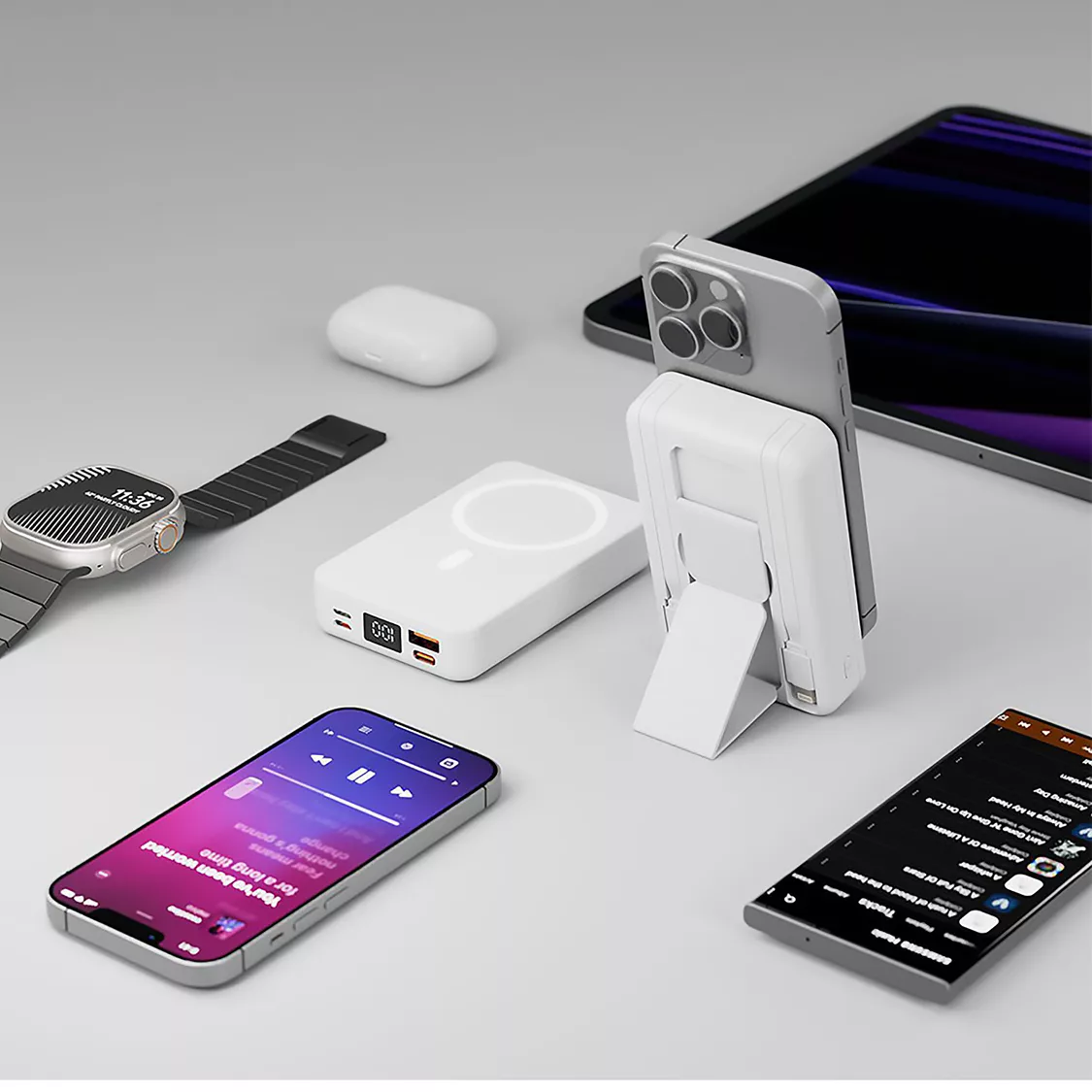 پاور بانک پورودو مدل Magsafe Stand ظرفیت 10000 میلی آمپر