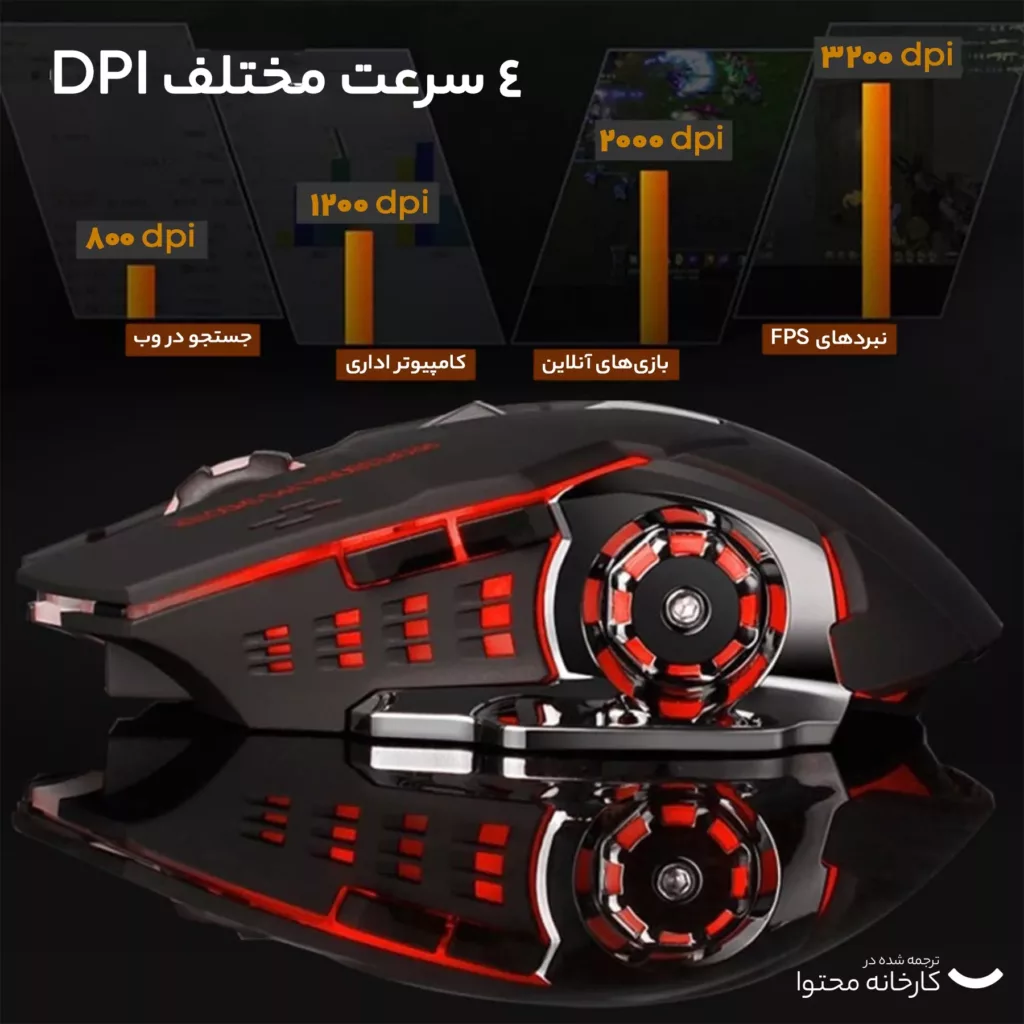 ماوس بی سیم مخصوص بازی مدل Q3