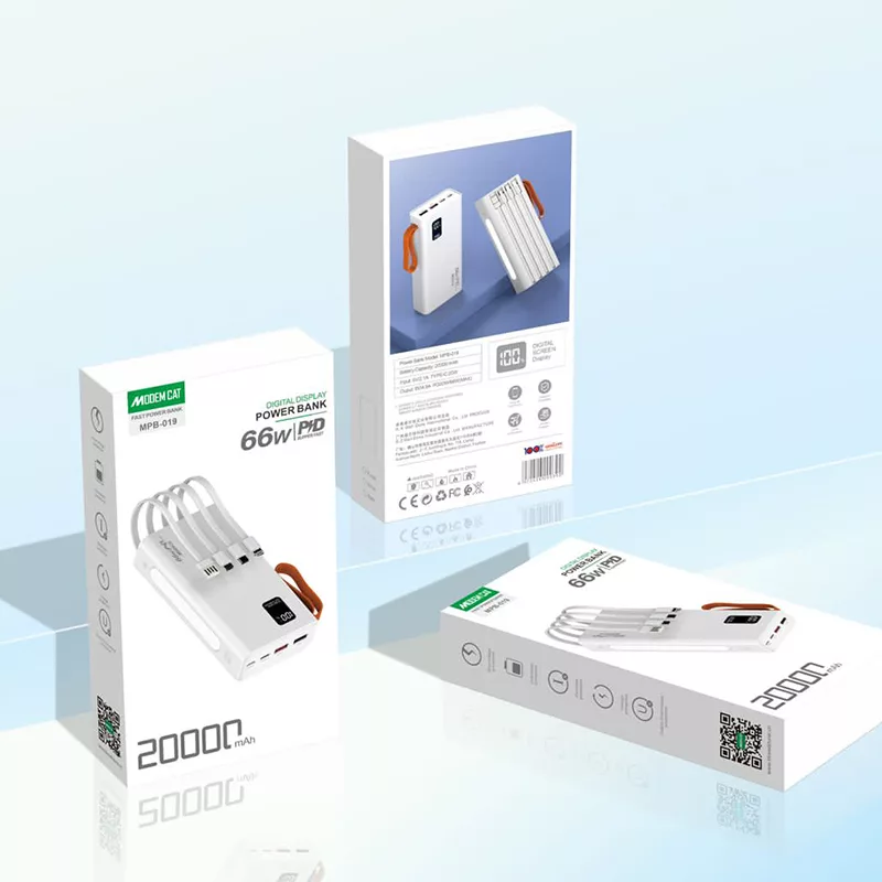 پاوربانک مودم کت مدل MPB-019 ظرفیت 20000 میلی آمپر ساعت