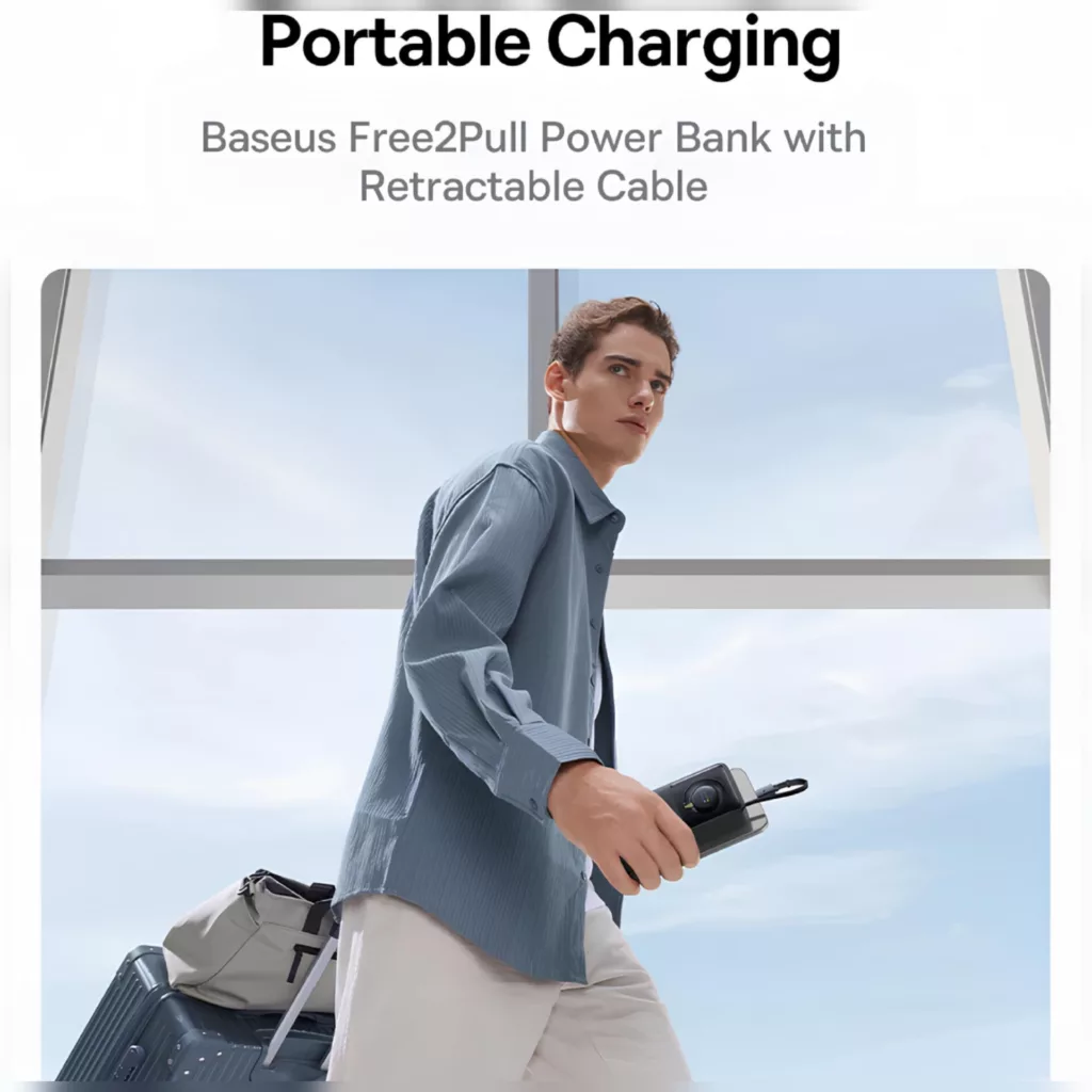 پاوربانک بیسوس مدل NOMOS 30W ظرفیت 20000 میلی آمپر ساعت