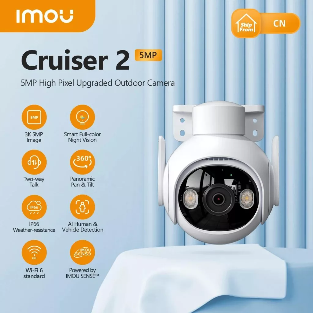 دوربین مداربسته تحت شبکه آیمو مدل Cruiser2 5MP/3K