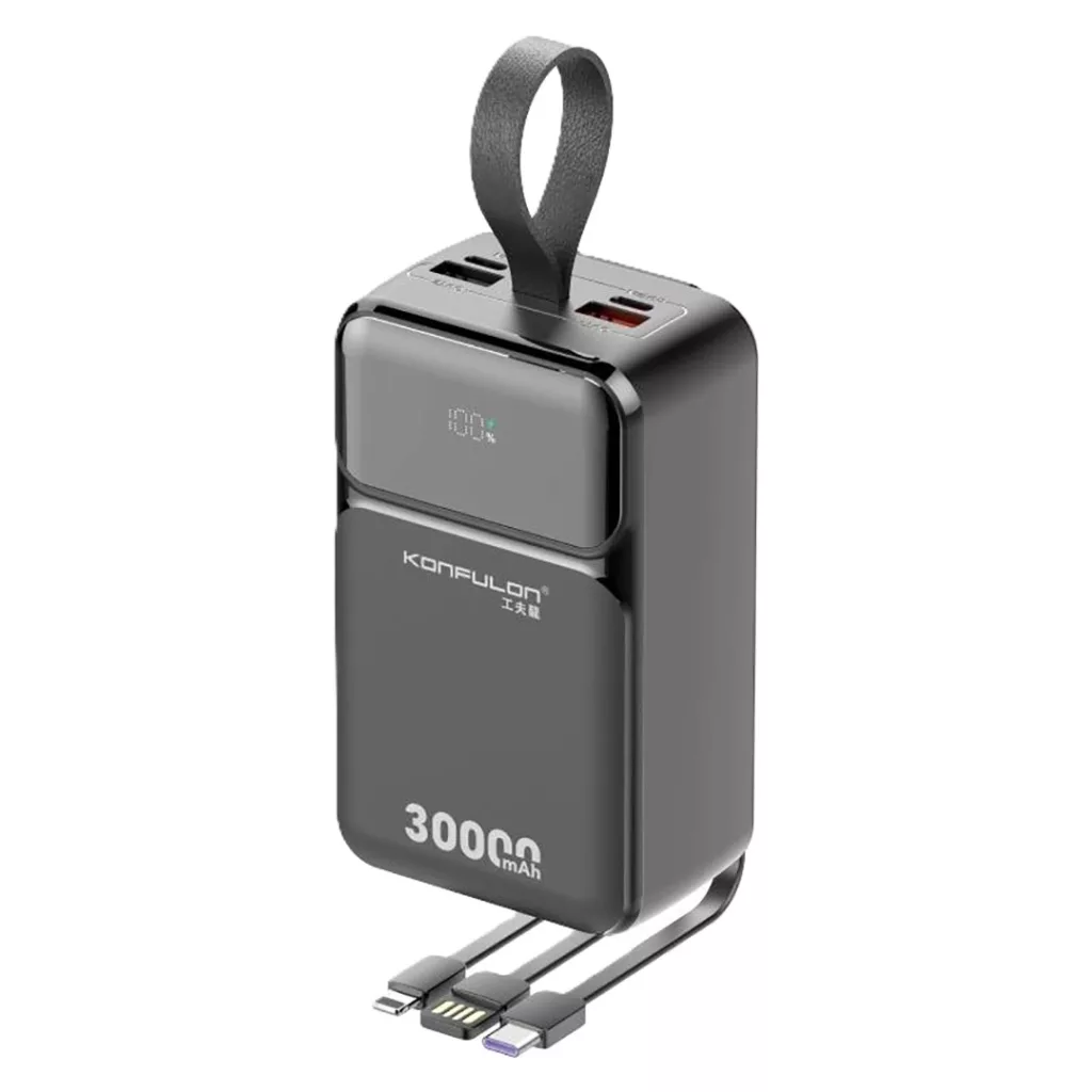 پاوربانک کانفلون مدل A55Q ظرفیت 30000 میلی آمپر ساعت