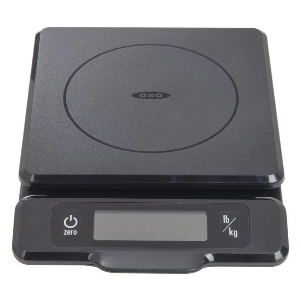 ترازو آشپزخانه دیجیتال اکسو مدل 11238300 حداکثر ظرفیت قابل اندازه‌گیری 2.25 کیلوگرم با دقت اندازه‌گیری 1 گرم