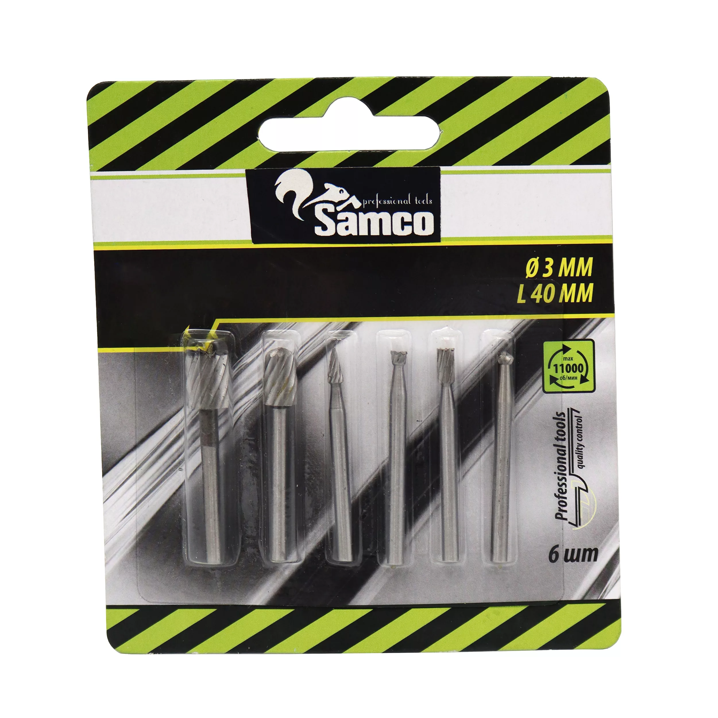 مته فرز فرم سامکو مدل چوب کد 06-YP-FORM مجموعه 6 عددی