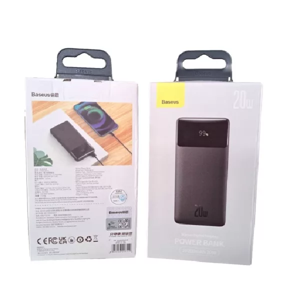 پاور بانک بیسوس مدل Bipow Digital Display ظرفیت 10 هزار میلی آمپر ساعت