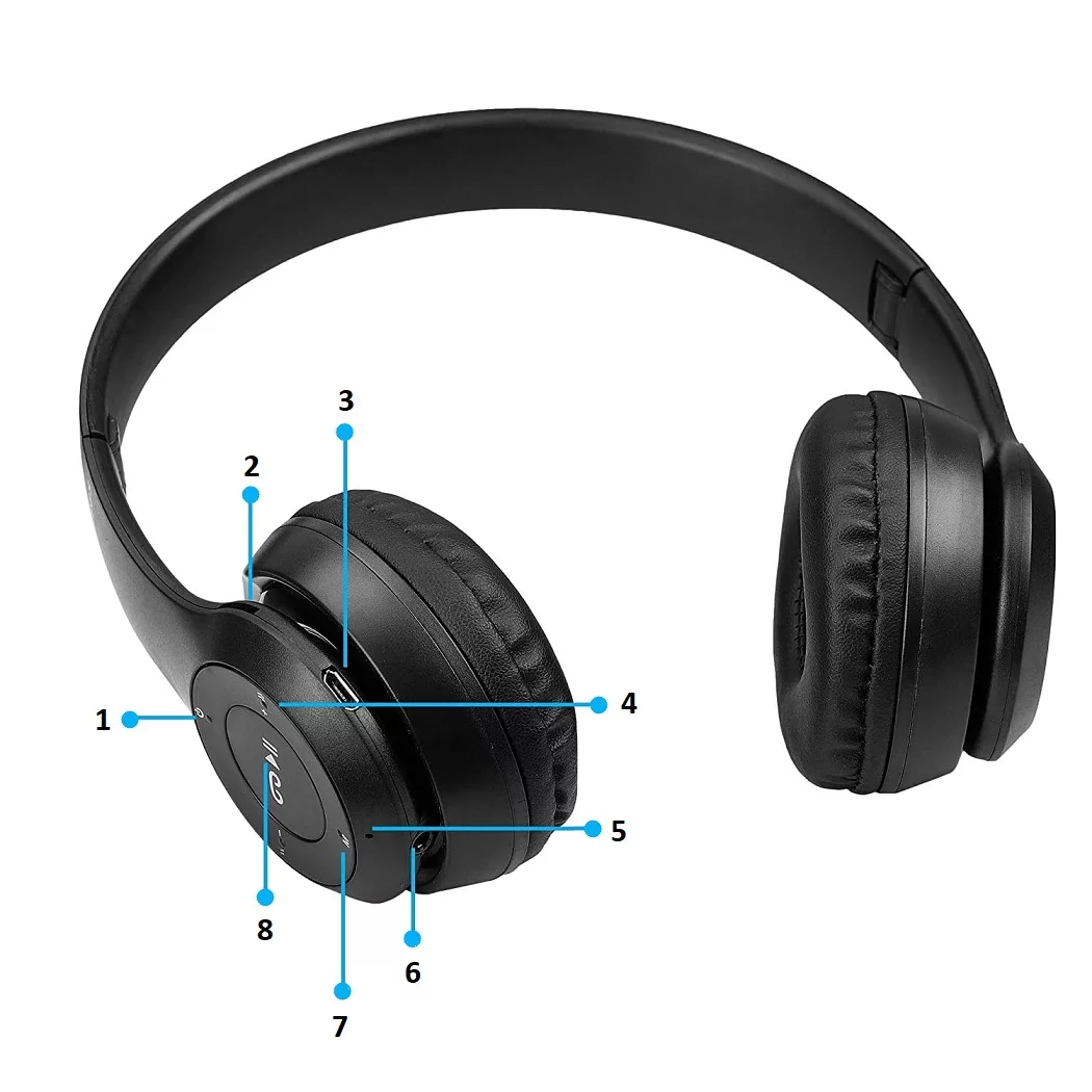 هدفون بلوتوثی مدل P47 5.0+EDR 2023