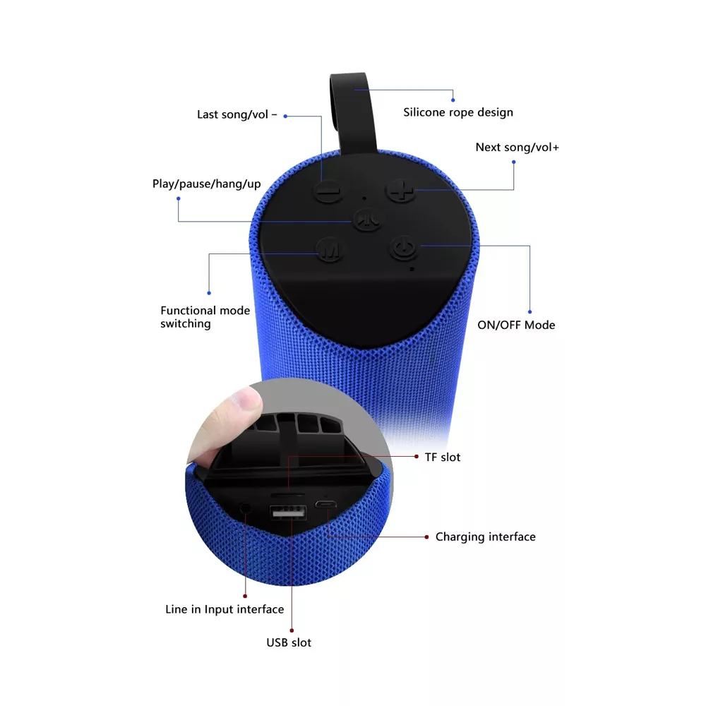 اسپیکر بلوتوثی قابل حمل آرسون مدل AN-113
