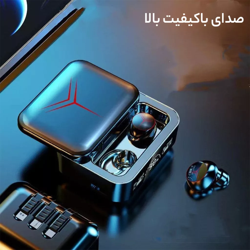 هدست بلوتوثی مدل m88 plus v5.3 enc