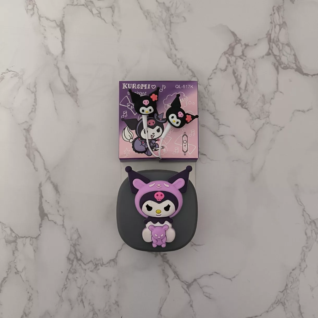 هندزفری مدل فانتزی  طرح ملودی و کرومی به همراه کیف هندزفری