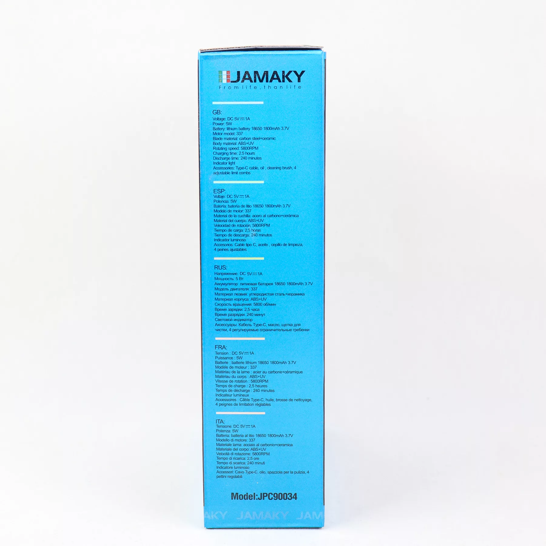 ماشین اصلاح موی سر و صورت شارژی جاماکی مدل JPC90034