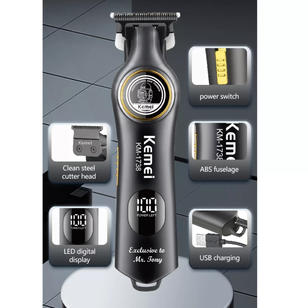 ماشین اصلاح موی سر و صورت شارژی کیمی مدل km-1738