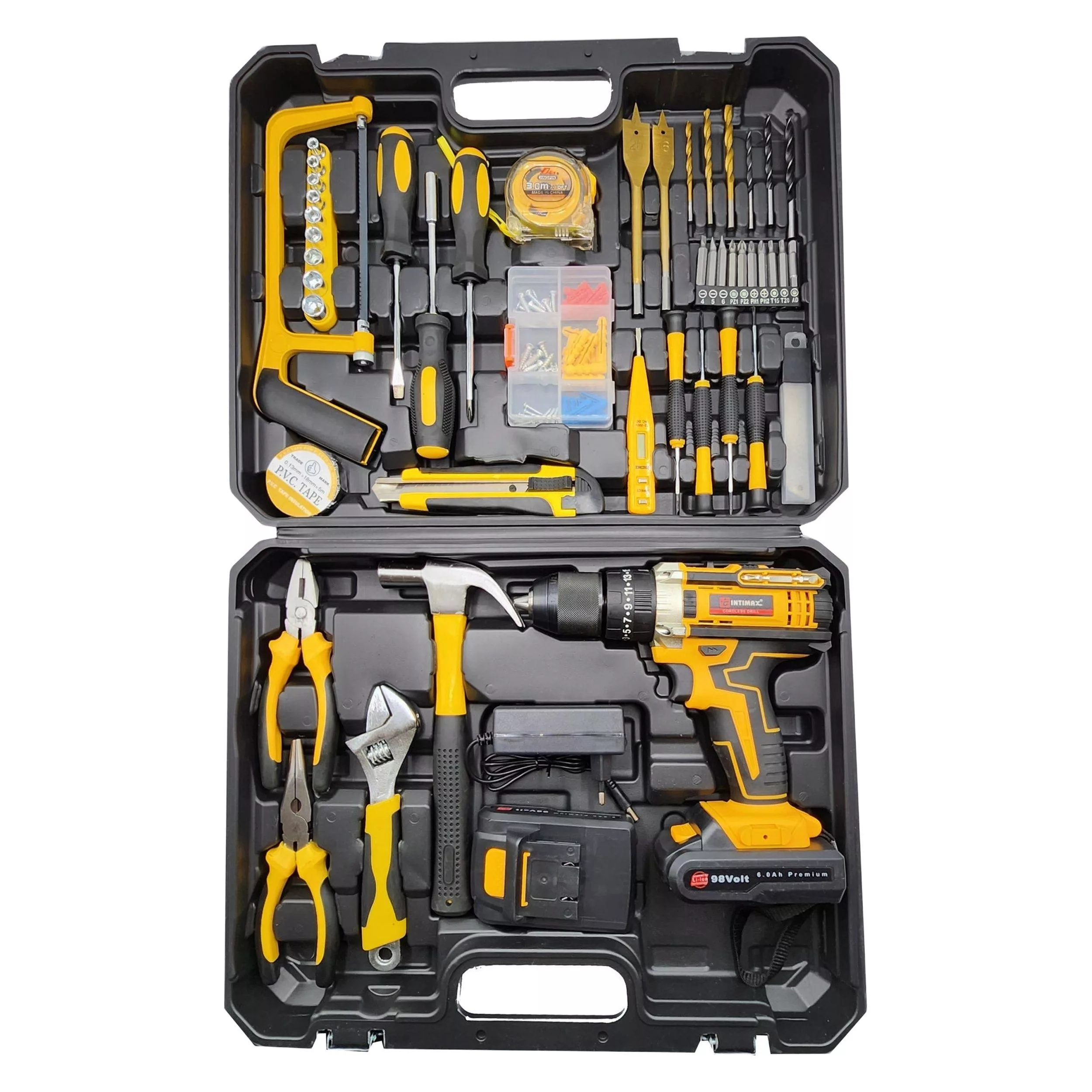 مجموعه 100 عددی دریل پیچ گوشتی شارژی چکشی اینتیمکث کد 6Ah