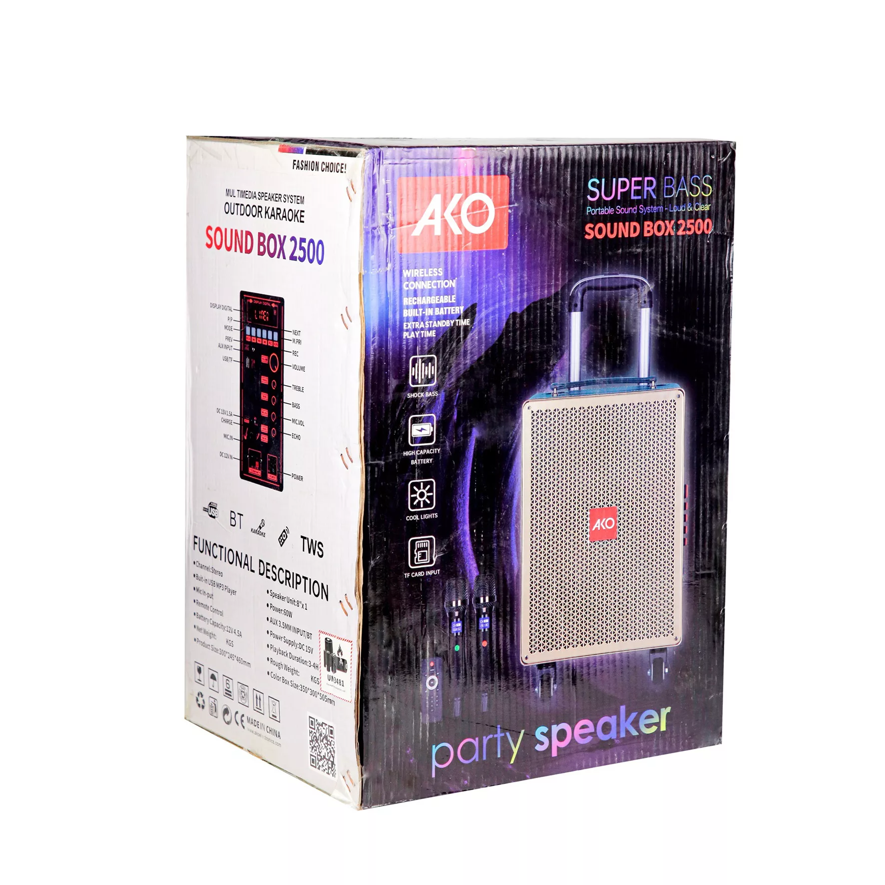 اسپیکر بلوتوثی قابل حمل آکو مدل Sound Box 2500