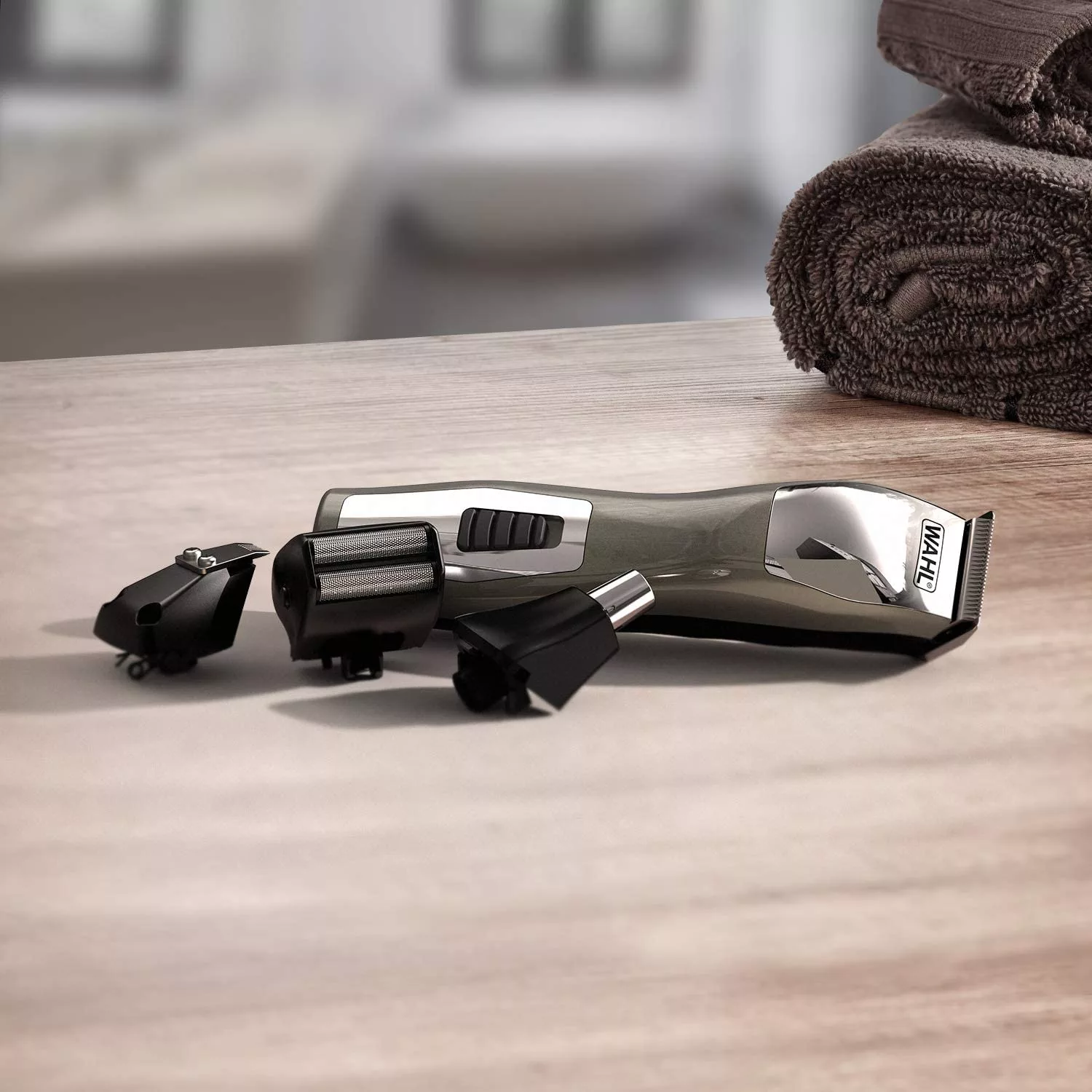 ست ماشین اصلاح موی صورت و بدن وال مدل Chromium 11-in-1 Multigroomer