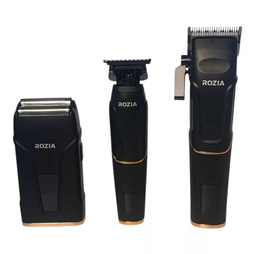 ماشین اصلاح موی سر و صورت شارژی روزیا پرو مدل HT9543 مجموعه 3 عددی