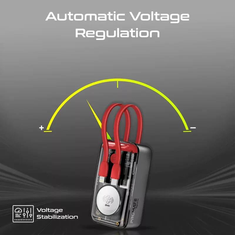 پاوربانک پرومیت مدل MAVRIX ظرفیت 10000 میلیآمپرساعت