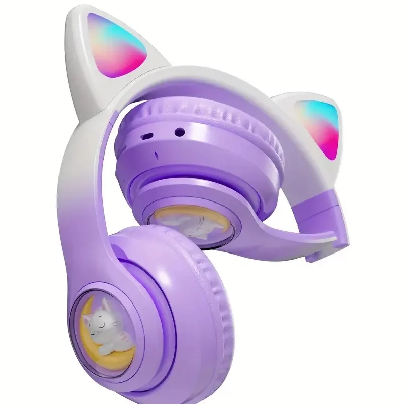 هدفون بی سیم طرح گربه ای مدل STN-28S