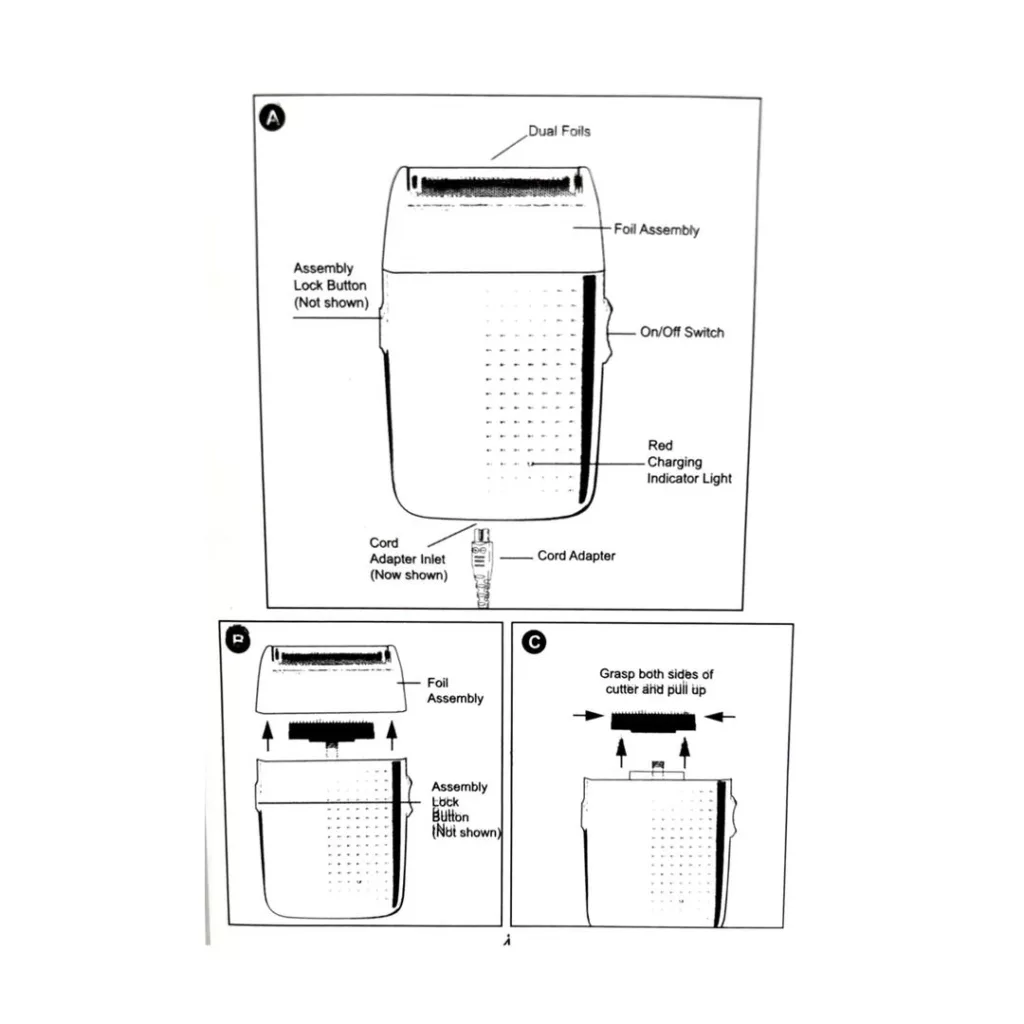 ماشین اصلاح صورت شارژی مدل ۱۹۰۰