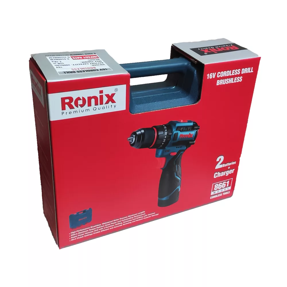 دریل پیچ گوشتی چکشی رونیکس مدل 8661