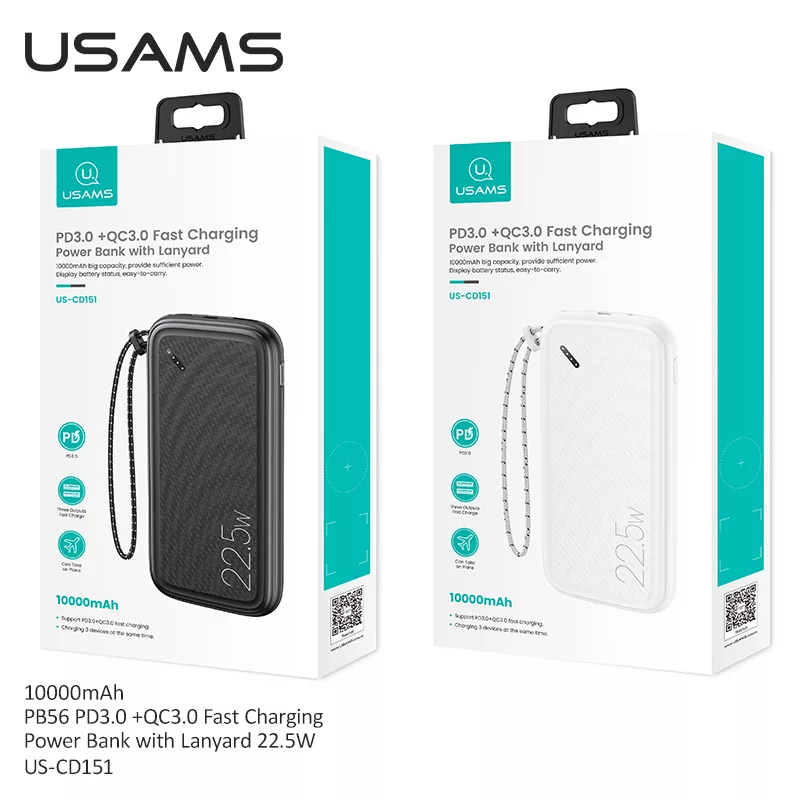 پاوربانک یوسمز مدل PB60 ظرفیت 20000 میلی آمپر ساعت