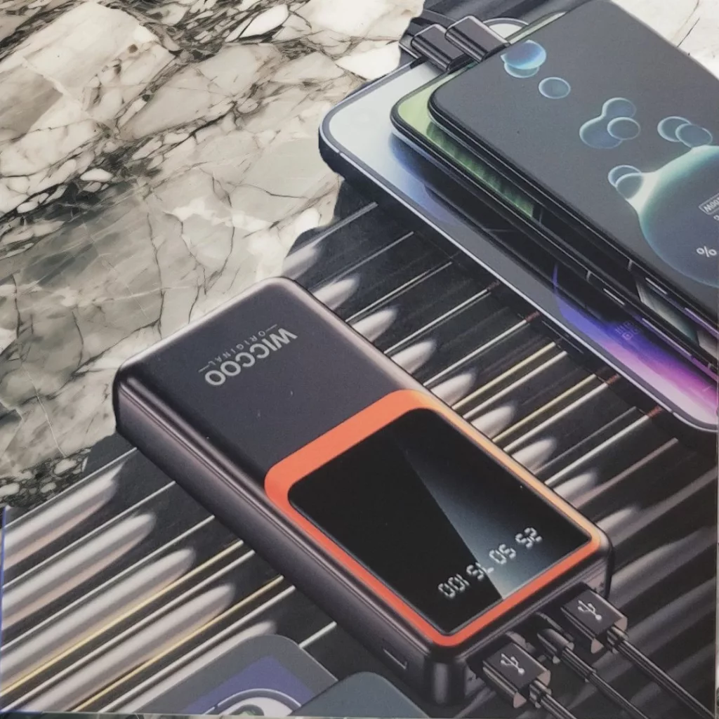 پاوربانک مدل WICC00-20000mah ظرفیت 20000 میلی آمپر ساعت