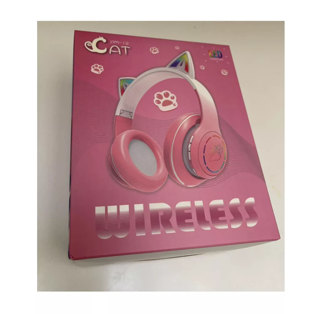 هدفون بی سیم طرح گربه ای مدل PM-12