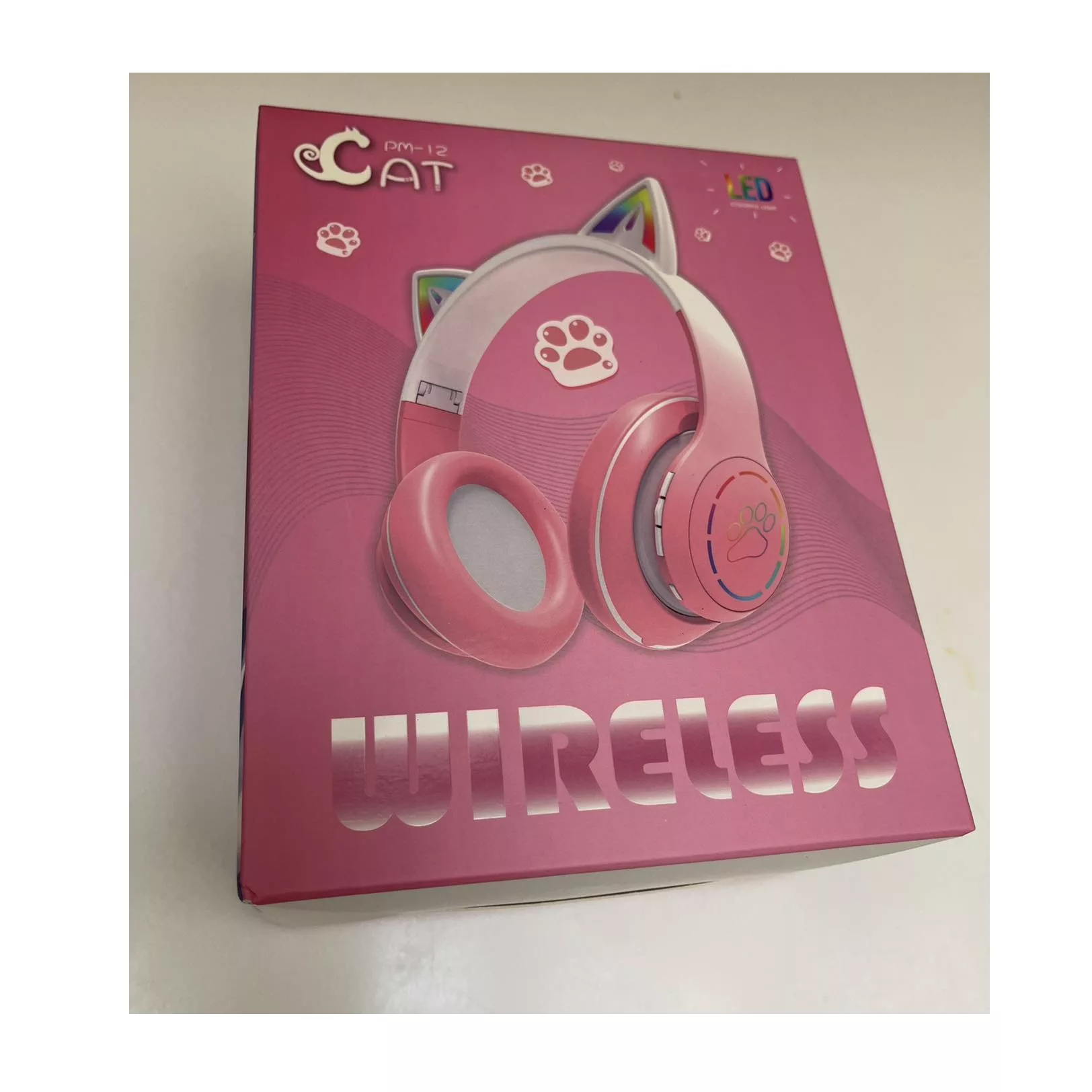 هدفون بی سیم طرح گربه ای مدل PM-12