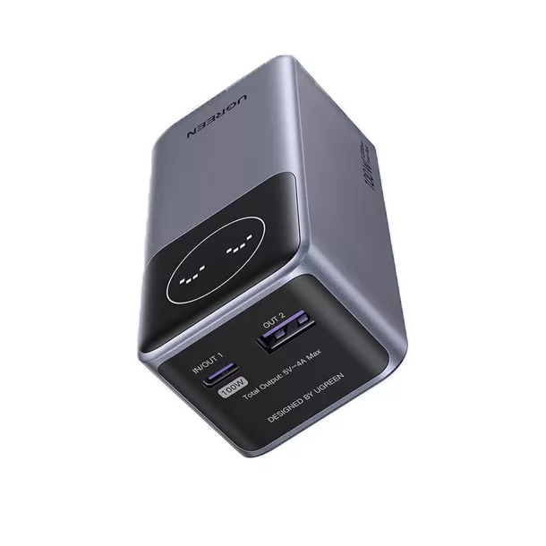 پاور بانک یوگرین سری نکسود مدل PB724 کد 35526 ظرفیت 12000 میلی آمپر ساعت