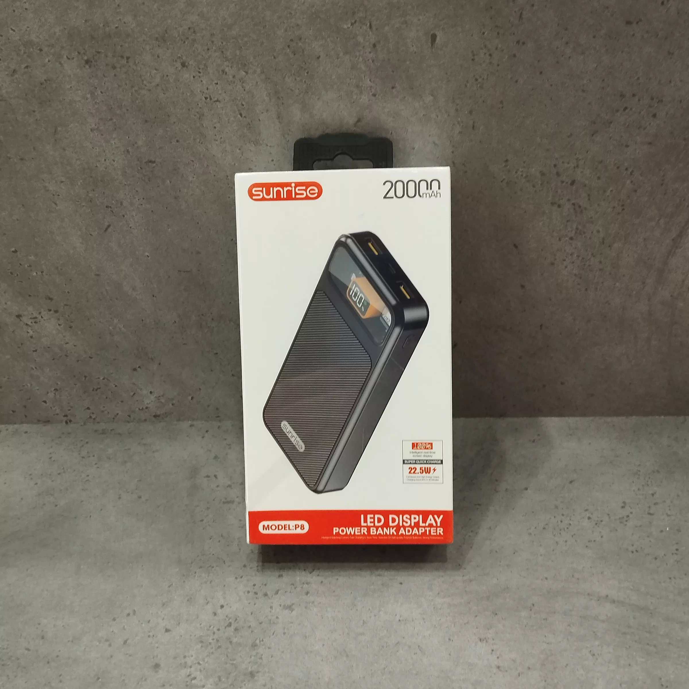 پاوربانک سانرایز مدل p8 ظرفیت 20000 میلی آمپر ساعت