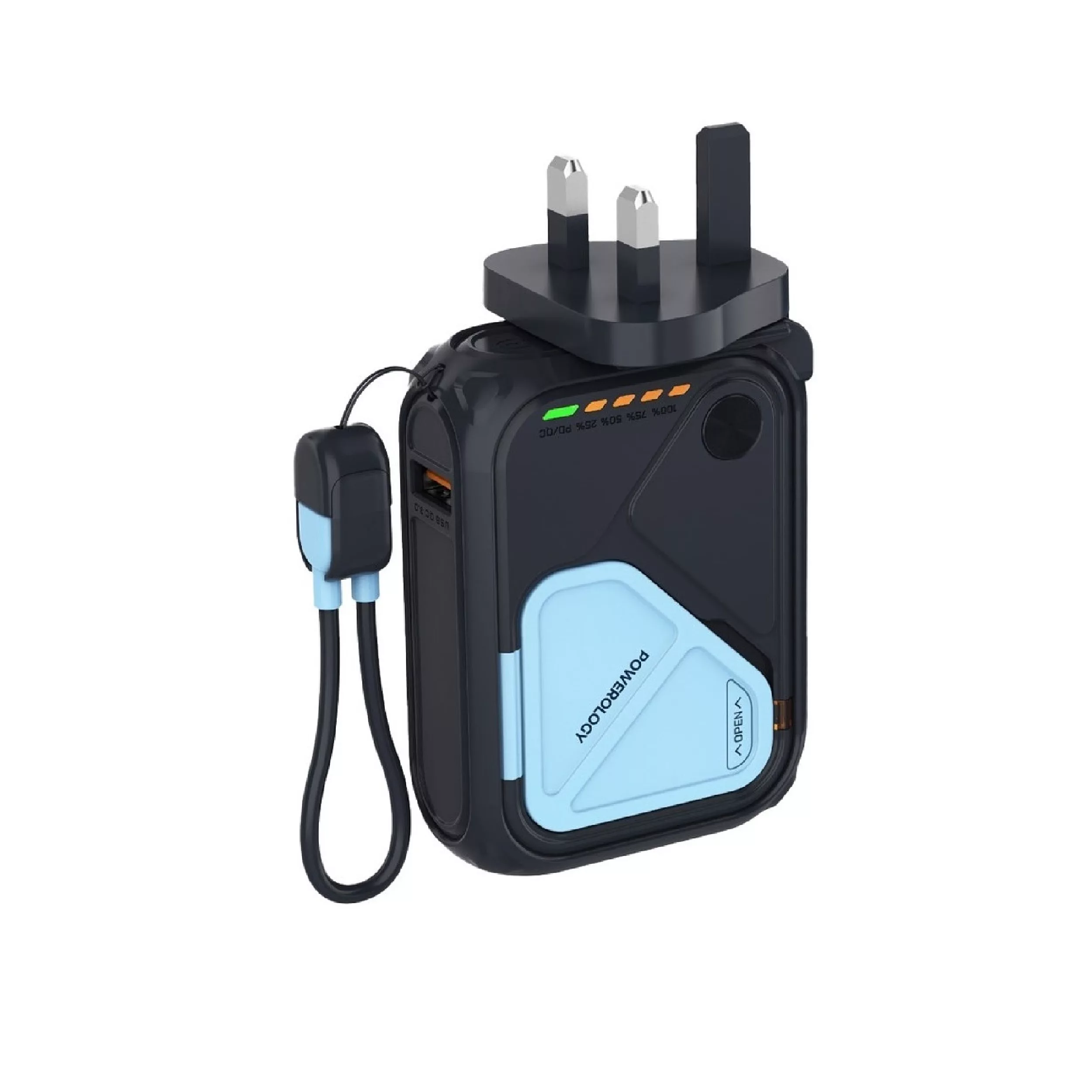 پاوربانک پاورولوجی مدلPPBCHA45 ظرفیت10.000میلیآمپر ساعت پاوربانک پاورولوجی مدلPPBCHA45 ظرفیت10.000میلیآمپر ساعت