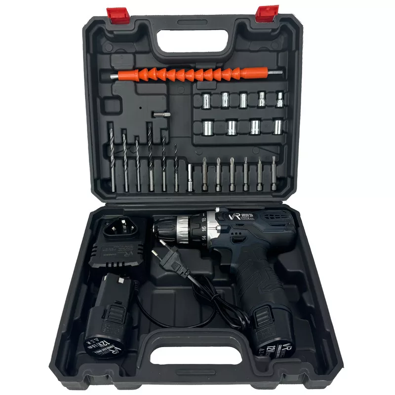 دریل پیچ گوشتی شارژی ویوارکس مدل VR12V-2A مجموعه 28 عددی