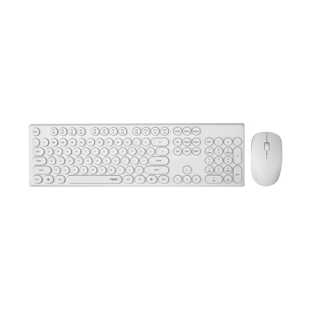 کیبورد و موس بی سیم رپو مدل X260، سوییچ ممبران، Full-Size