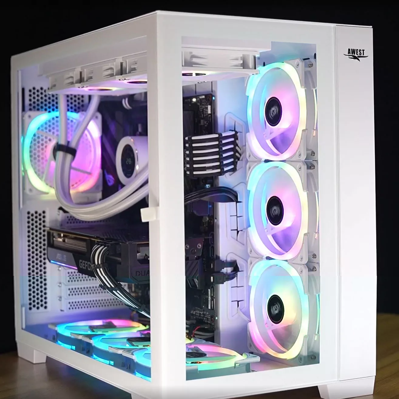 کیس کامپیوتر گیمینگ اوست مدل GT-AQ14-MW