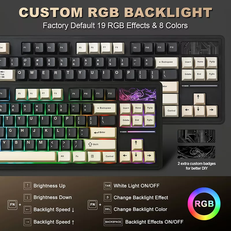 کیبورد یونزی مدل YZ87