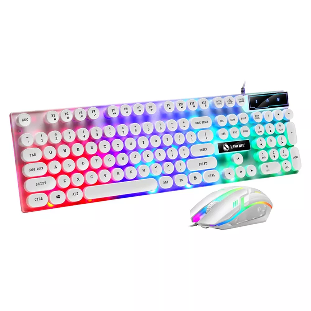 کیبورد و ماوس گیمینگ لایماید مدل GTX-300، سوئیچ ممبران، Full-size، نورپردازی LED RGB