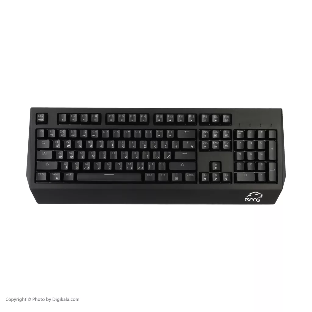 کیبورد مخصوص بازی تسکو مدل GK 8127، سوییچ مکانیکال قهوه ای، Full-Size، نورپردازی RGB