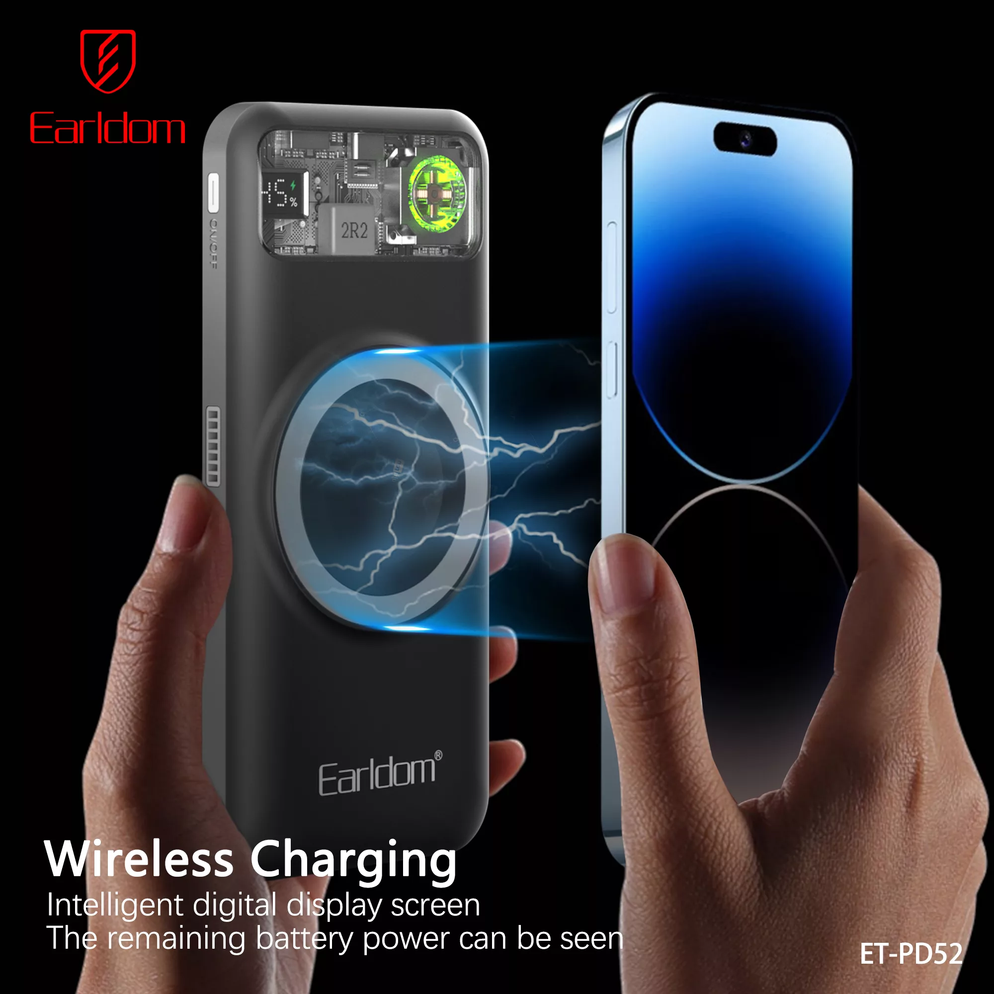 پاوربانک ارلدام مدل 5IN1 PD52 ظرفیت 10000 میلی آمپر ساعت