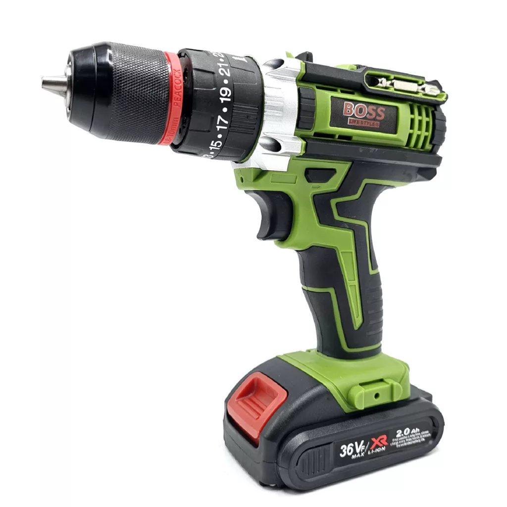 مجموعه 28 عددی دریل چکشی شارژی صنعتی باس مدل life_style کد 2