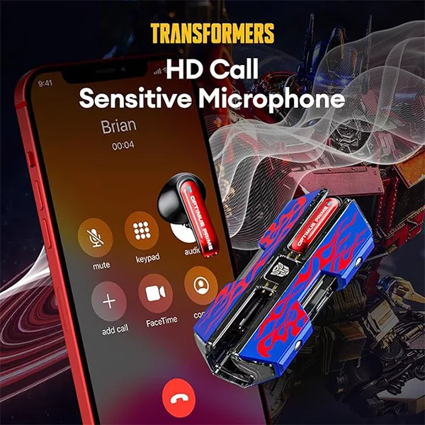 هدفون گیمینگ بلوتوثی ترنسفورمرز مدل Optimus Prime TF-TF01
