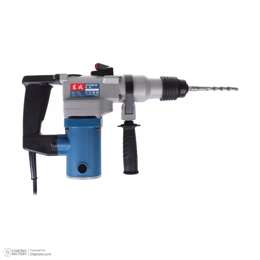 دریل بتن کن چهار شیار 26 میلیمتر 750 وات دانگ چنگ مدل DZC03-26-z1c-ff03-26