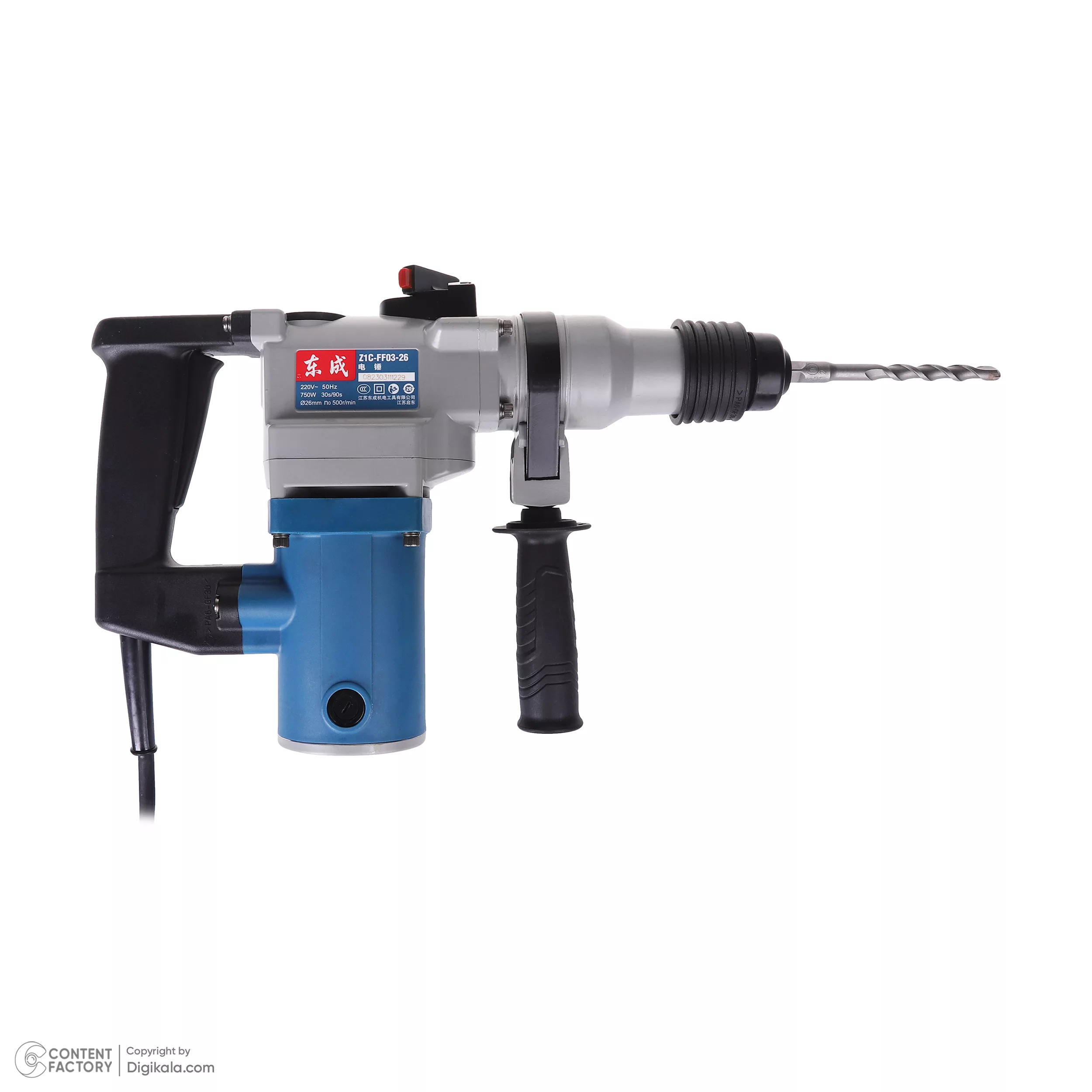 دریل بتن کن چهار شیار 26 میلیمتر 750 وات دانگ چنگ مدل DZC03-26-z1c-ff03-26