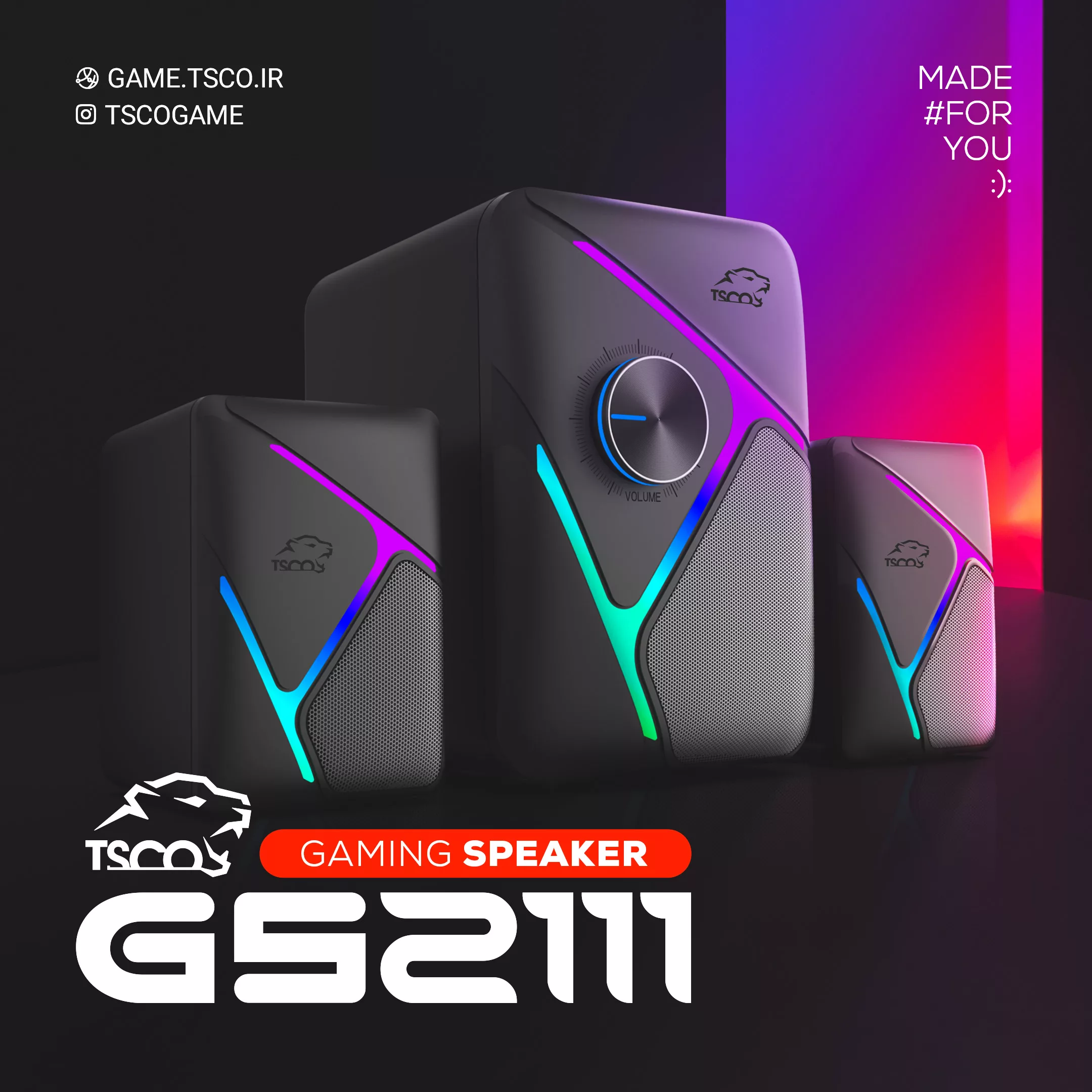 اسپیکر دسکتاپ تسکو مدل GS 2111
