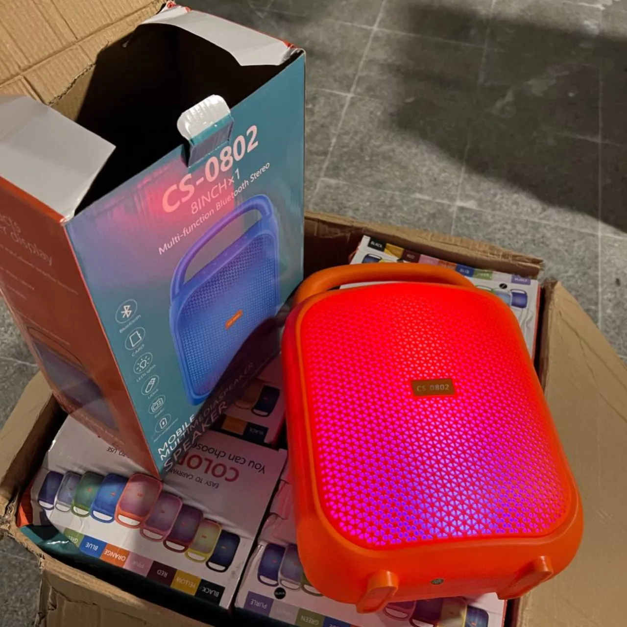 اسپیکر بلوتوثی مدل RGB CS-0802