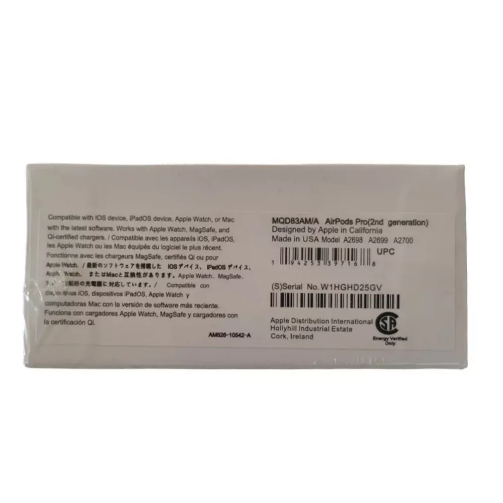 هندزفری بلوتوثی مدل AirPods Pro 2nd Generation MQD83CHA