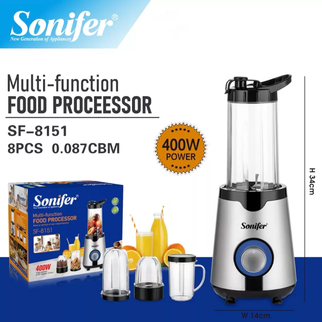 مخلوط کن و آسیاب کن 700 میلی لیتری سونیفر مدل SF-8151