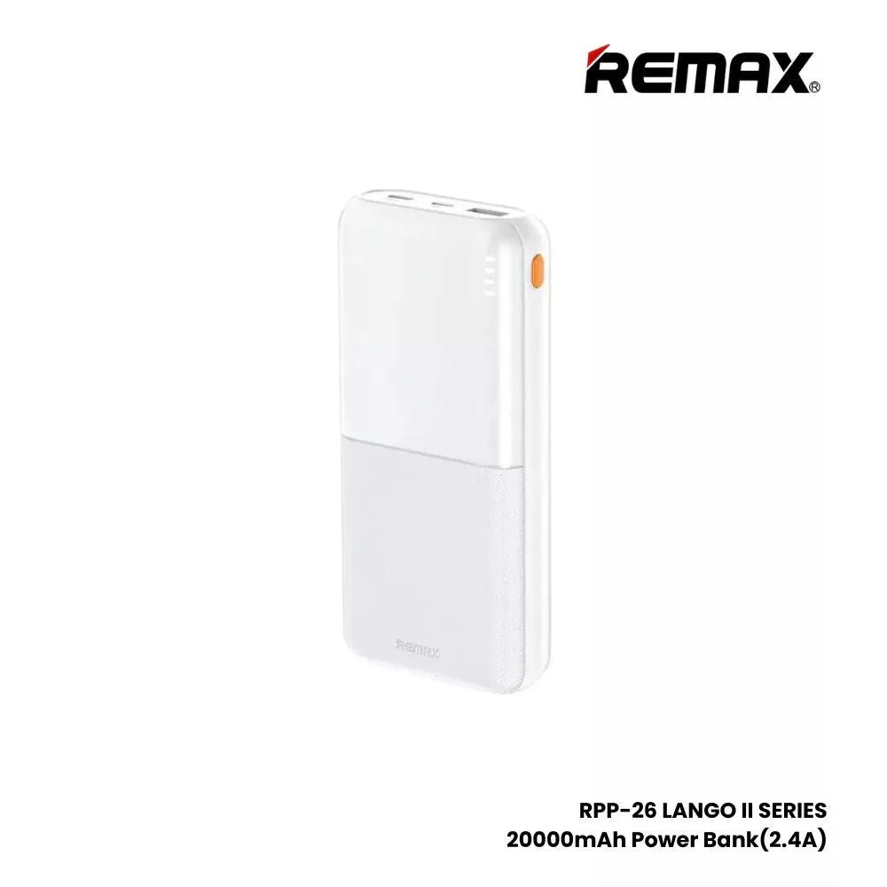 پاوربانک ریمکس مدل RPP-26 ظرفیت 20000 میلی آمپر ساعت
